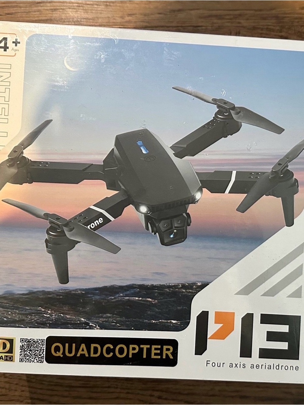 P14 Foldable Black Quadcopter Drone with Camera